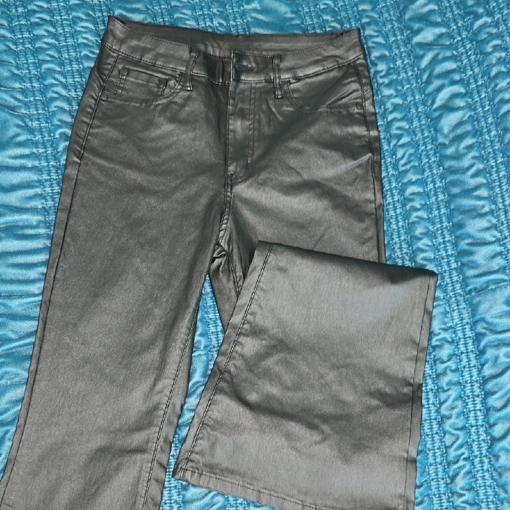 Women's Black Pleather Pants
